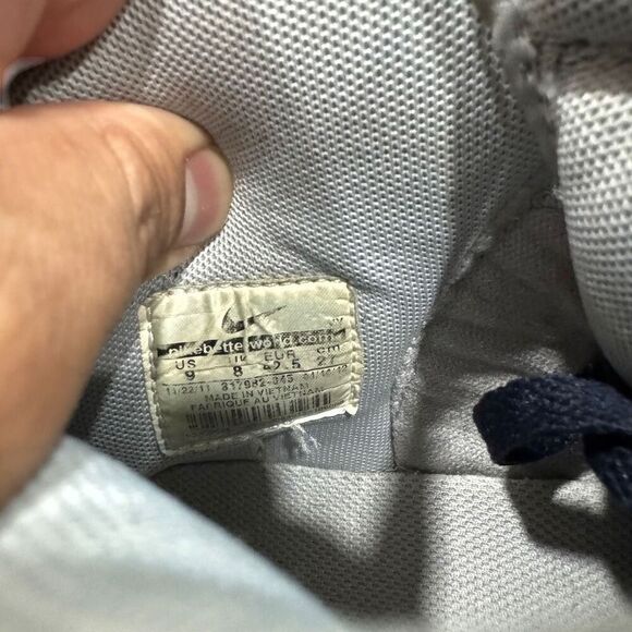 2012 Nike Dunk High Sneaker Wolf Grey/White-Cool Grey - Size 9 (317982-045) - Picture 4 of 9